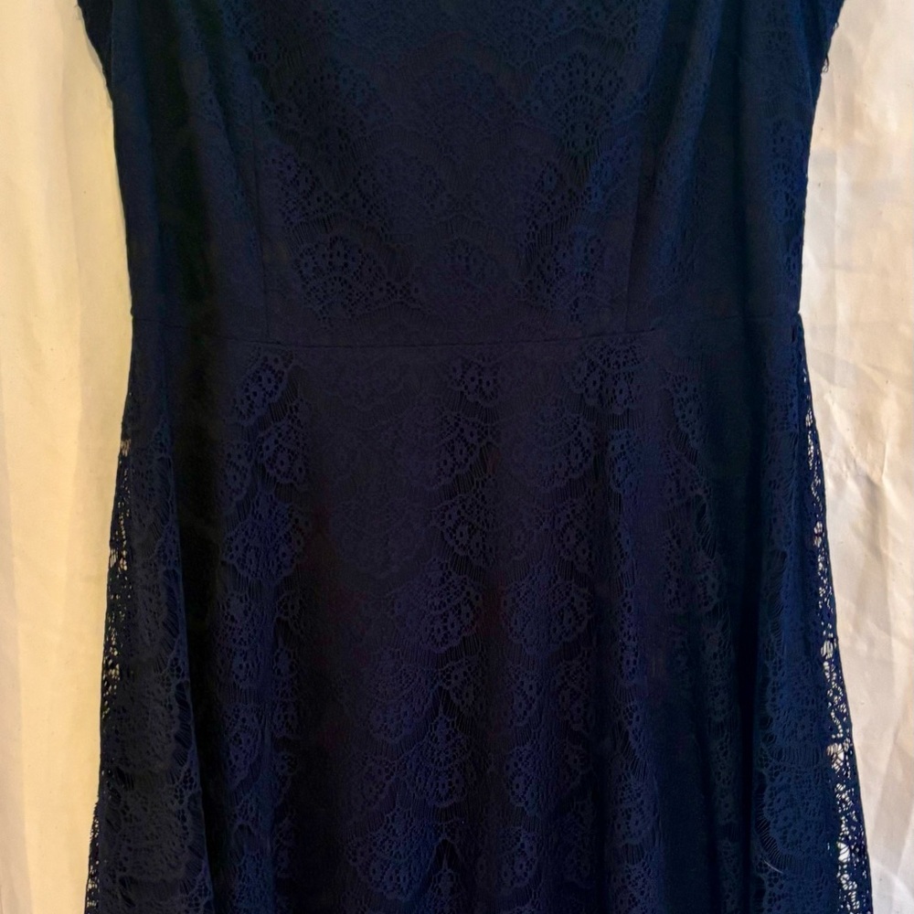 Jessica Simpson Blue Sleeveless A-Line Midi Dress